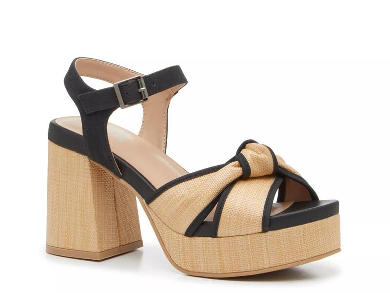 ミア レディース シューズ サンダル プラットホーム MiaRoxie Platform Sandal Beige/Black 黒いこと