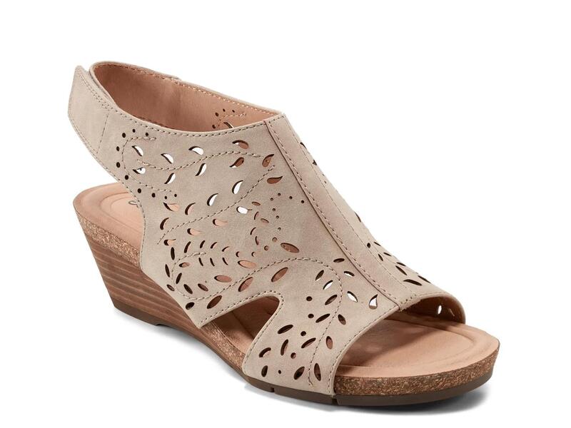 地びた レディース シューズ サンダル EarthHalin Wedge Sandalight Natural Beige ベージュ