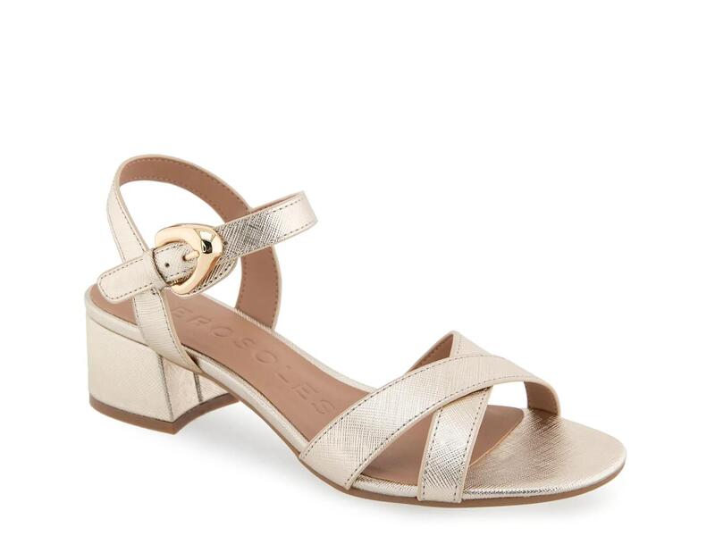 エアロソールズ レディース シューズ サンダル AerosolesCinzia Sandal Gold Metallic Synthetic ゴールド｜ReVida 店