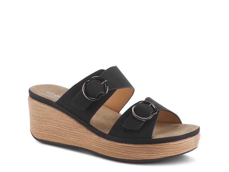 パトリシア レディース シューズ サンダル PatriziaShaniho Wedge Sandal Black ブラック｜ReVida 店