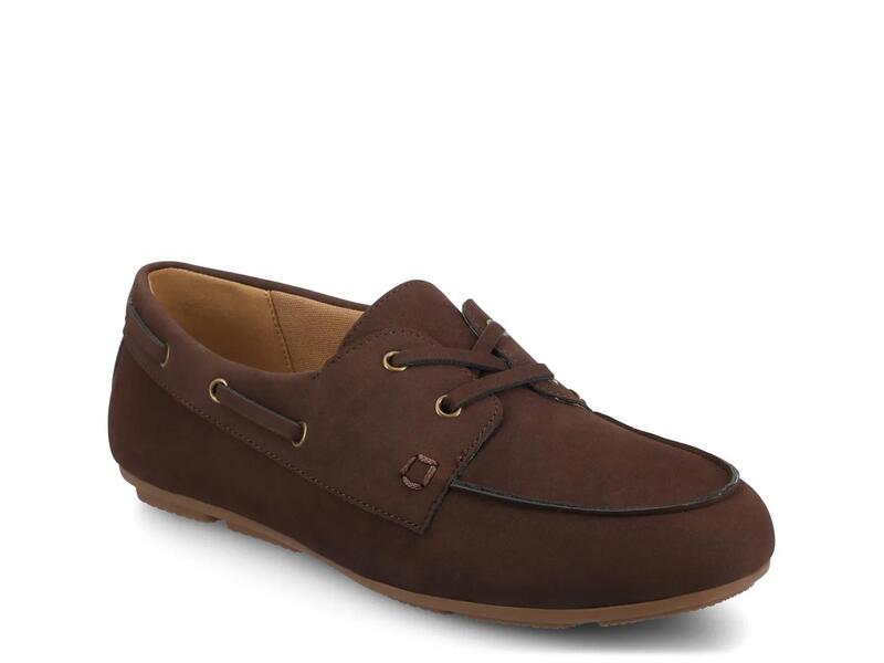 周遊 レディース シューズ JourneeNaomi Boat Shoe Chocolate Brown 赤銅色