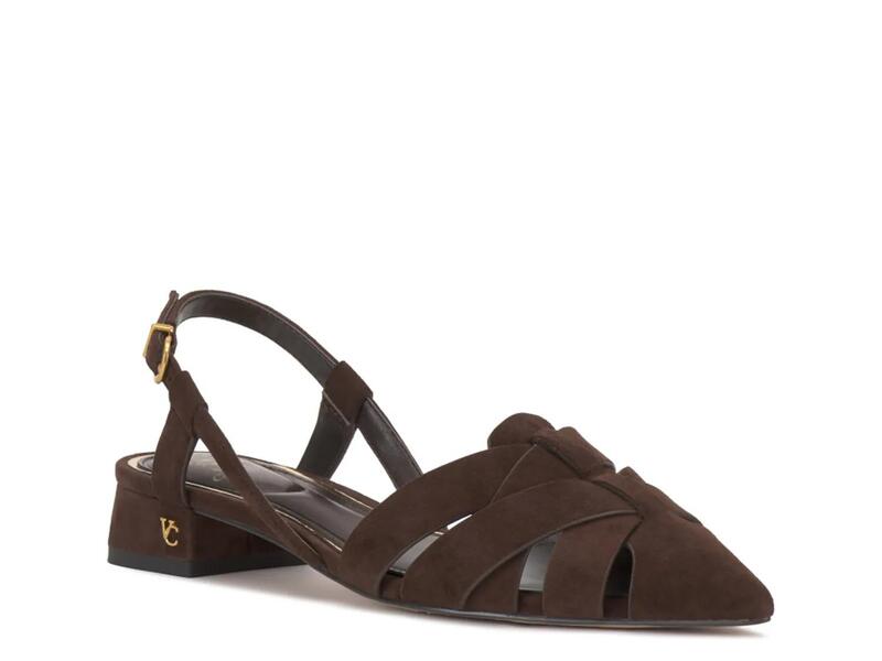 ヴィンスカムート レディース シューズ パンプス Vince CamutoVinesha Flat Dark Brown 赤銅色