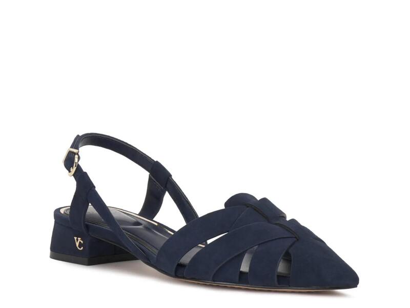 ヴィンスカムート レディース シューズ パンプス Vince CamutoVinesha Flat Navy 米国海軍