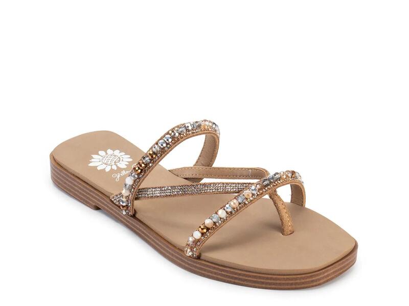 イエローボックス レディース シューズ サンダル Yellow BoxLela Sandal Natural Beige/Multicolor ベージュ｜ReVida 店