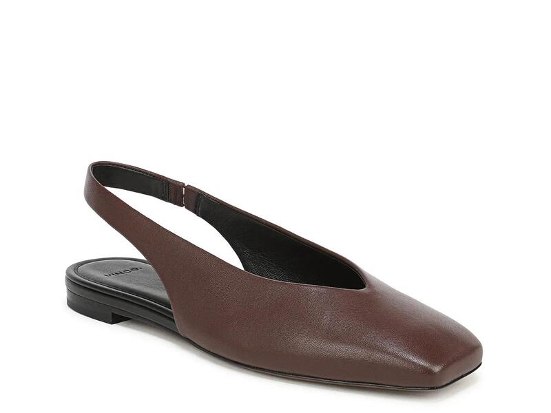 ヴィンス レディース シューズ パンプス VinceDarlina Flat - Women\u0027s Dark Brown Leather 赤銅色