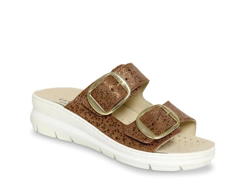 ダイビッドテイト レディース シューズ サンダル David TateMosaic II Wedge Sandal Tobacco Brown Leather ブラウン|ReVida 店