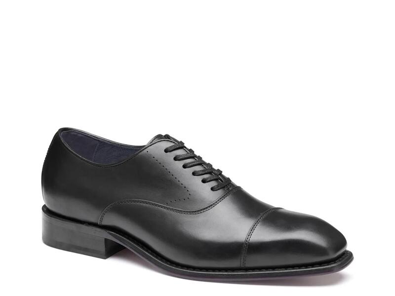 ジョンストンアンドマーフィー メンズ シューズ オックスフォード 旗がしら Johnston \u0026 MurphyAshton Cap Toe Oxford Black 黒いこと
