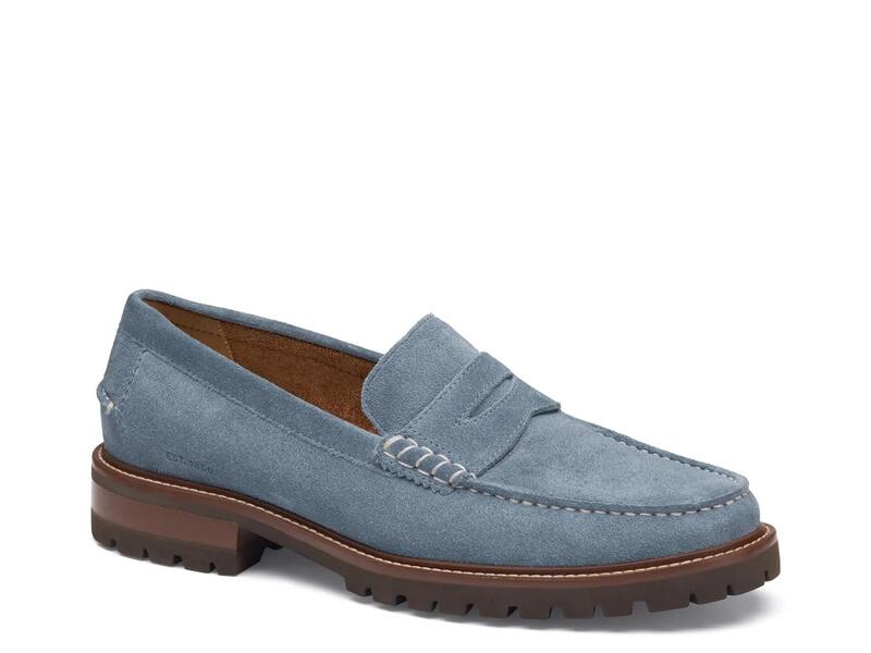ジョンストンアンドマーフィー メンズ シューズ スリッポン・ローファー Johnston \u0026 MurphyCollier Penny Loafer Blue 青碧