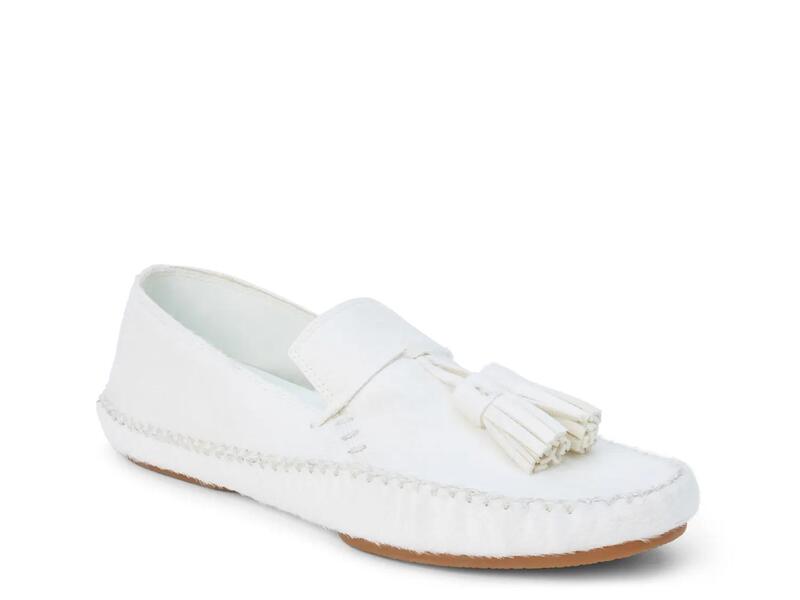 マチス レディース シューズ スリッポン・ローファー MatisseBrock Loafer White Calf Hair Leather 白いこと