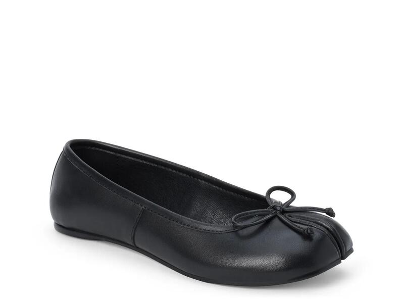 マチス レディース シューズ パンプス MatisseMason Splitoe Ballet Flat Black Leather 黒いこと