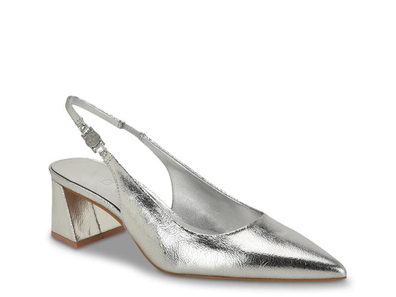 ゲス レディース シューズ パンプス GuessSinya Pump Silver Metallic Leather しろがね色