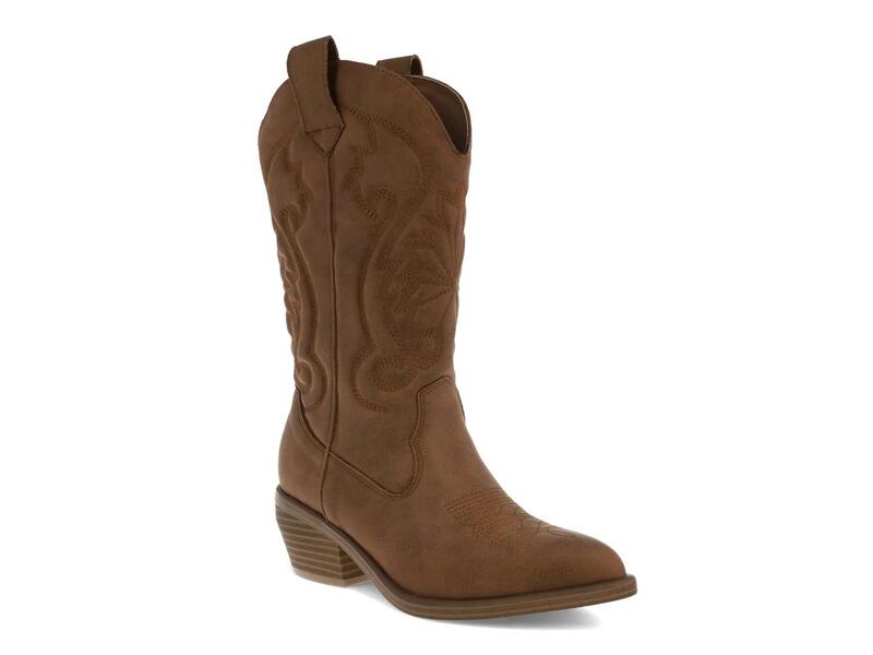 ミア レディース シューズ ブーツ・レインブーツ MiaCaela Cowboy Boot Cognac|ReVida 店