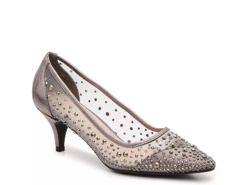 レディクチュール レディース シューズ パンプス 地絹 Lady CoutureSilk Pumpewter Metallic ピューター