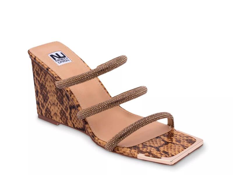 ナインティユニオン レディース シューズ サンダル Ninety UnionAngel Sandal Tan Snake Print タン｜ReVida 店 14,664円