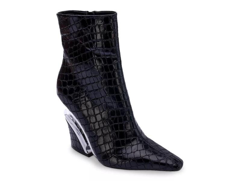 ナインティユニオン レディース シューズ ブーツ・レインブーツ Ninety UnionVia Bootie Black Croc Print ブラック｜ReVida 店