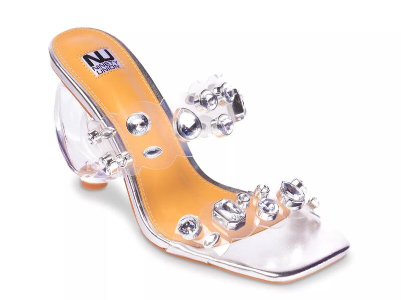 ナインティユニオン レディース シューズ サンダル Ninety UnionJoyful Sandal Silver/Clear シルバー｜ReVida 店