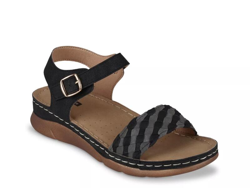 グッドチョイス レディース シューズ サンダル Good ChoiceMillis Wedge Sandal Black ブラック｜ReVida 店