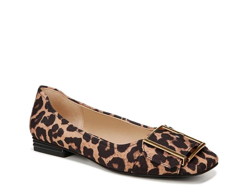 フランコサルト レディース シューズ パンプス Franco SartoTahlia Flat Brown Leopard Printextile 赤銅色