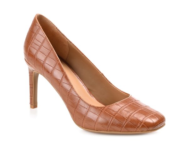 ジュルネ コレクション レディース シューズ パンプス Journee Collection Monalee Pump Dark Brown ブラウン｜ReVida 店
