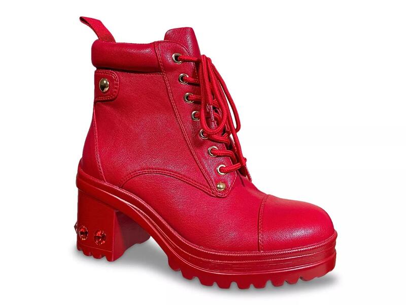 ナインティユニオン レディース シューズ ブーツ・レインブーツ プラットフォーム Ninety UnionThunder Platform Bootie Red レッド｜ReVida 店