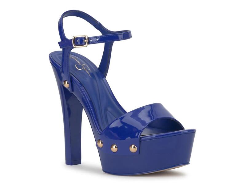 ジェシカシンプソン レディース シューズ サンダル プラットホーム Jessica SimpsonCalenta Platform Sandal Blue 青色