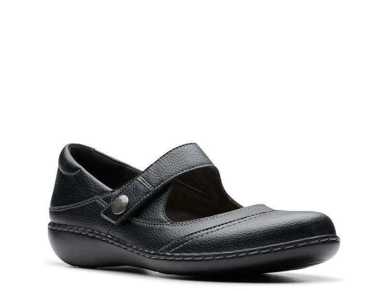 クラークス レディース シューズ スリッポン・ローファー ClarksAshland Elayne Mary Jane Slip-On Black 黒いこと