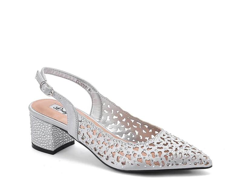 レディクチュール レディース シューズ パンプス Lady CoutureDonna Pump Silver Metallic しろがね色