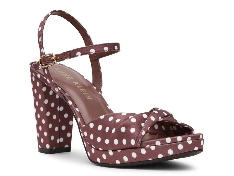 アンクライン レディース シューズ サンダル Anne KleinValentine Sandal Polka Dot Print 点点