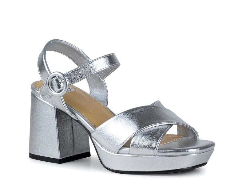 ナインティユニオン レディース シューズ サンダル プラットホーム Ninety UnionEmely Platform Sandal Silver Metallic しろがね色