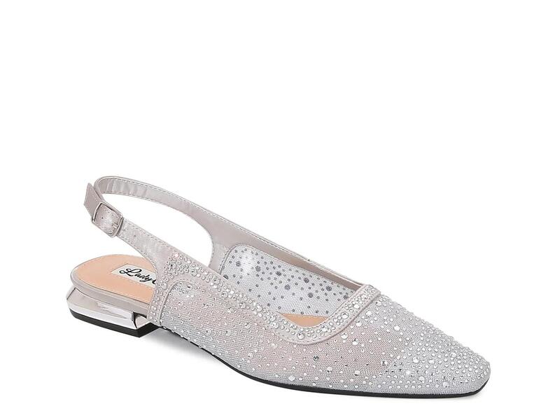 レディクチュール レディース シューズ パンプス Lady CoutureKara Flat Silver Metallic しろがね色