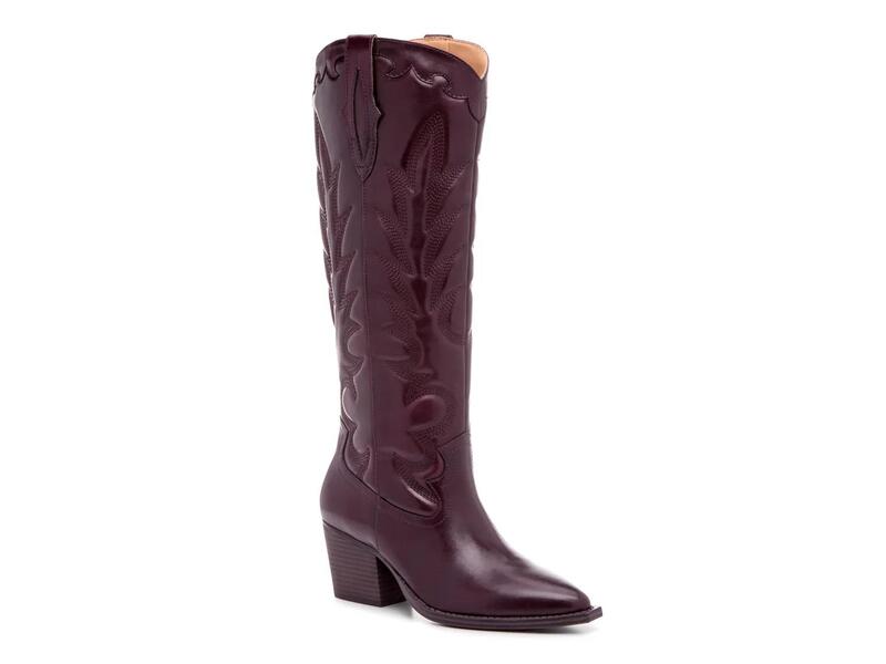クラウンヴィンテージ レディース シューズ ブーツ・レインブーツ Crown VintageSury Cowboy Boot Bordeaux|ReVida 店