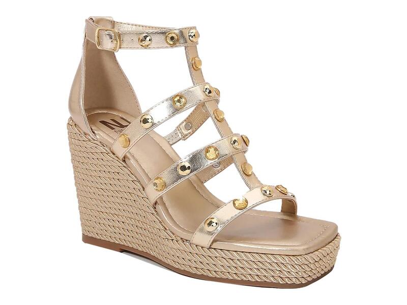 ナインティユニオン レディース シューズ サンダル Ninety UnionPanda Wedge Sandal Gold Metallic Synthetic ゴールド