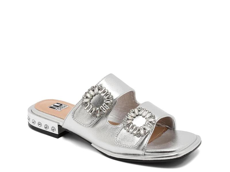 ナインティユニオン レディース シューズ サンダル Ninety UnionResort Sandal Silver Metallic Synthetic しろがね色