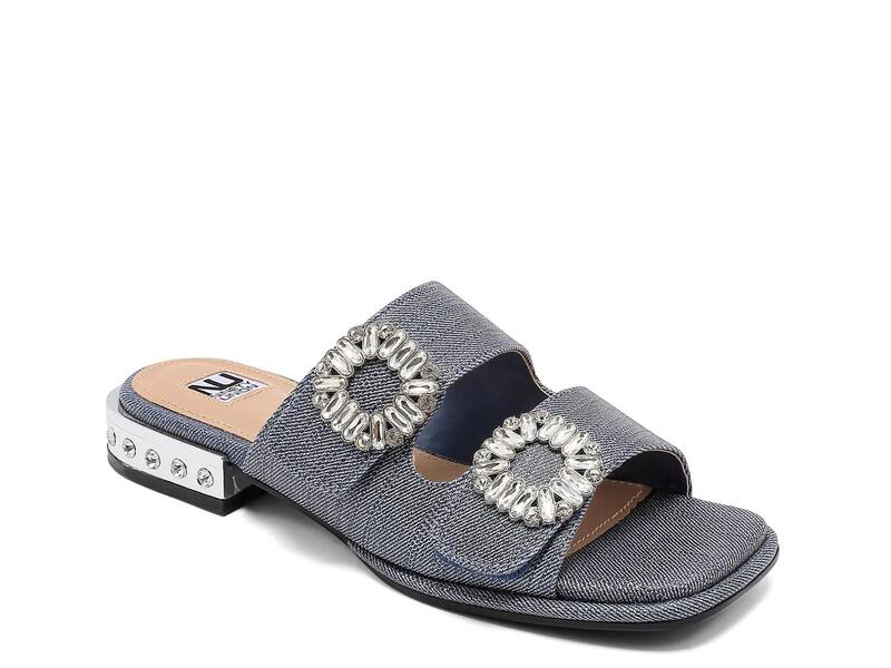 ナインティユニオン レディース シューズ サンダル Ninety UnionResort Sandal Blue Denim Fabric ジーンズ
