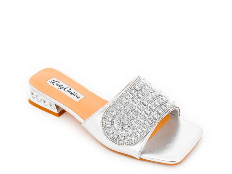 レディクチュール レディース シューズ サンダル Lady CoutureIvy Sandal Silver Metallic しろがね色