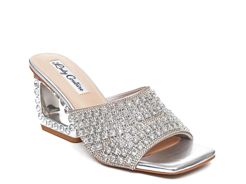 レディクチュール レディース シューズ サンダル Lady CoutureRoyal Wedge Sandal Silver Metallic しろがね色