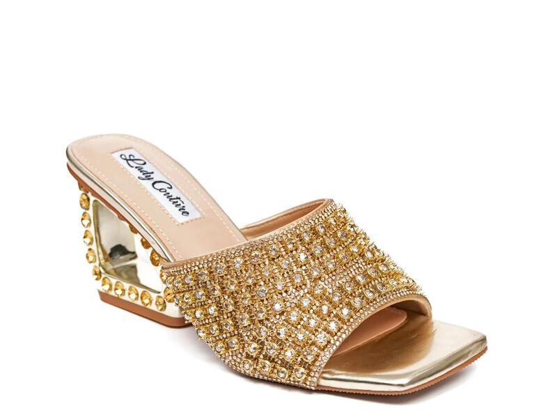 レディクチュール レディース シューズ サンダル Lady CoutureRoyal Wedge Sandal Gold Metallic ゴールド