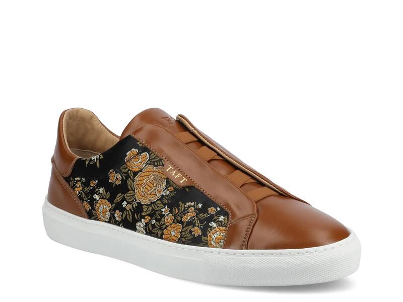 タフト メンズ シューズ スリッポン・ローファー スニーカー TAFTJameslip-on Sneaker Eden Black/Brown Floral Print 黒いこと