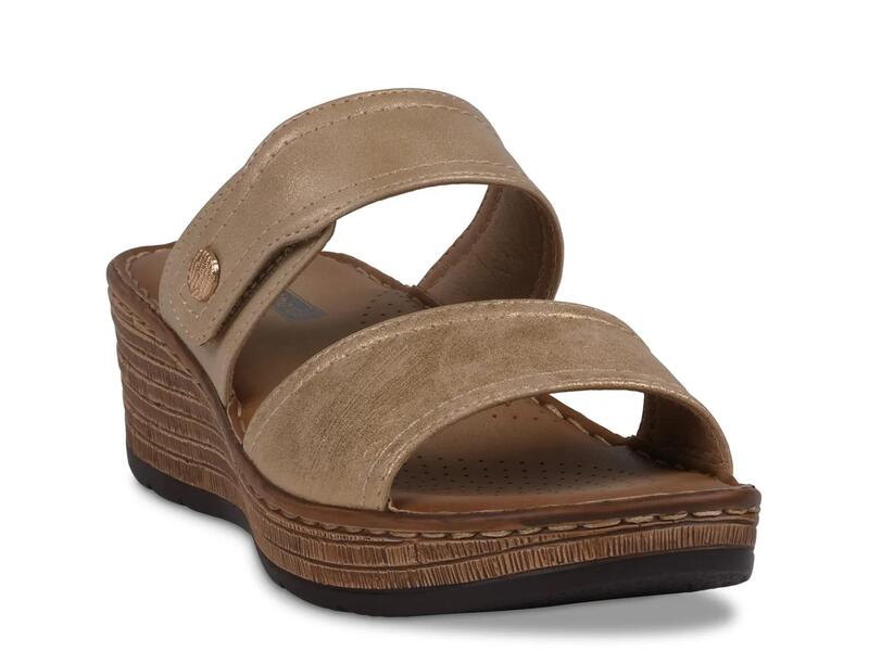 グッドチョイス レディース シューズ サンダル Good ChoiceMeli Wedge Sandal Gold Metallic ゴールド