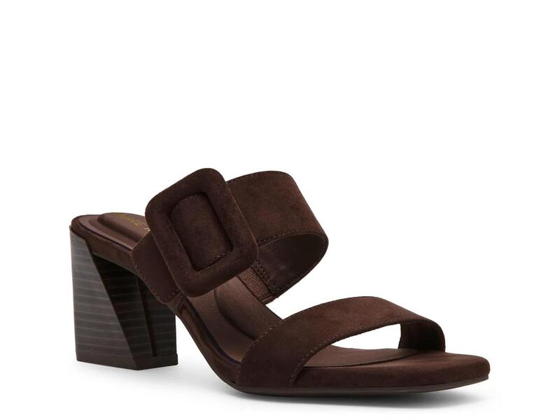 アンクライン レディース シューズ サンダル Anne KleinNicky Sandal Dark Brown 赤銅色