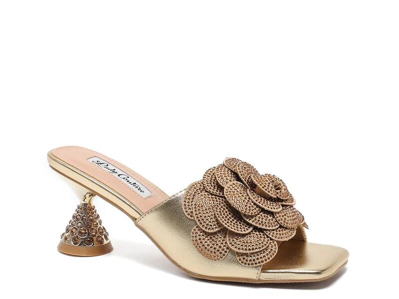 レディクチュール レディース シューズ サンダル Lady CouturePetal Sandal Gold Synthetic ゴールド