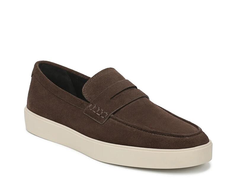 ヴィンス メンズ シューズ スリッポン・ローファー VinceTeo Penny Loafer Dark Brown 赤銅色