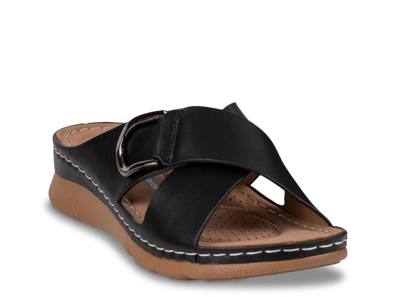 グッドチョイス レディース シューズ サンダル Good ChoiceEanna Wedge Sandal Black ブラック｜ReVida 店