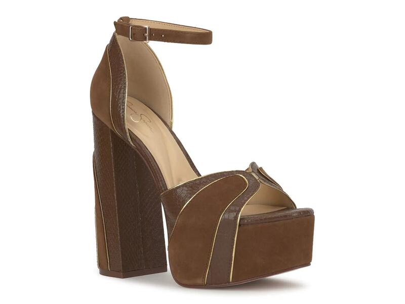 ジェシカシンプソン レディース シューズ サンダル プラットホーム Jessica SimpsonAvele Platform Sandal Hickory Brown 赤銅色
