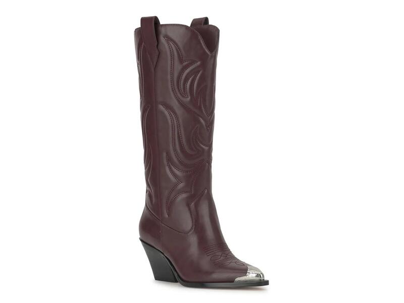 ジェシカシンプソン レディース シューズ ブーツ・レインブーツ Jessica SimpsonZuliena Cowboy Boot Burgundy バーガンディ