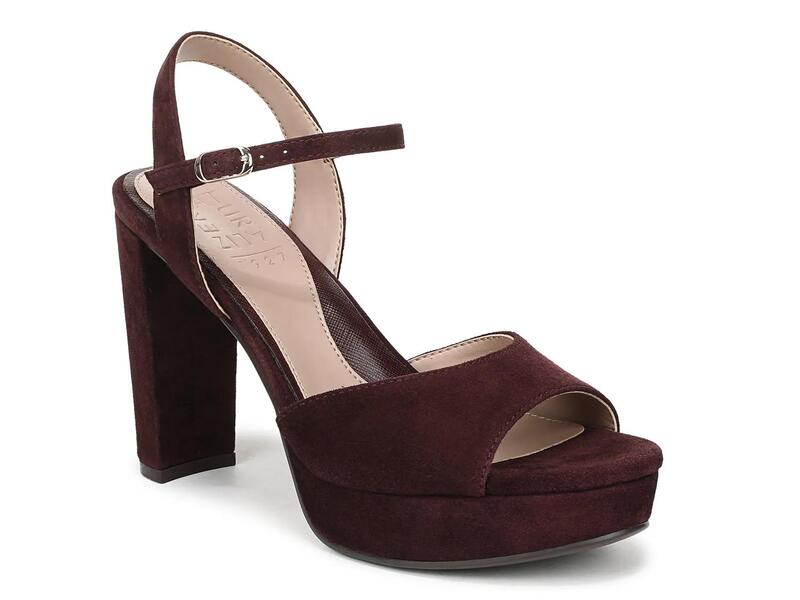 ナチュライザー レディース シューズ サンダル プラットフォーム NaturalizerMarigold Platform Sandal Wine Red Suede レッド|ReVida 店