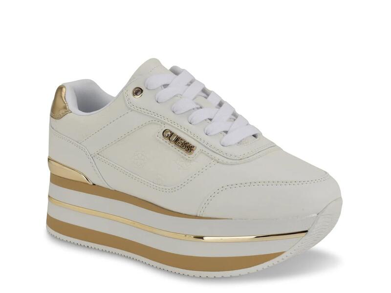 ゲス レディース シューズ スニーカー プラットホーム GuessHansin Platform Sneaker Off White 象牙色