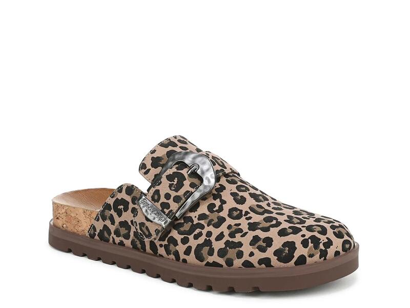 ブローフィッシュマリブ レディース シューズ サンダル Blowfish MalibuSienna Clog Tan/Black Leopard Print Fabric ブラック|ReVida 店