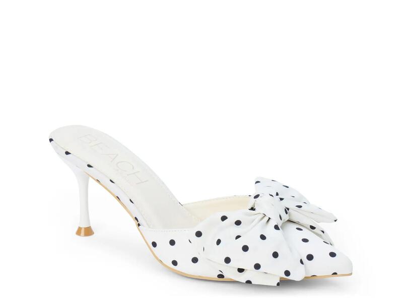 ビーチバイマティス レディース シューズ サンダル Beach by MatisseGoldie Mule White/Black Polka Dot ホワイト｜ReVida 店