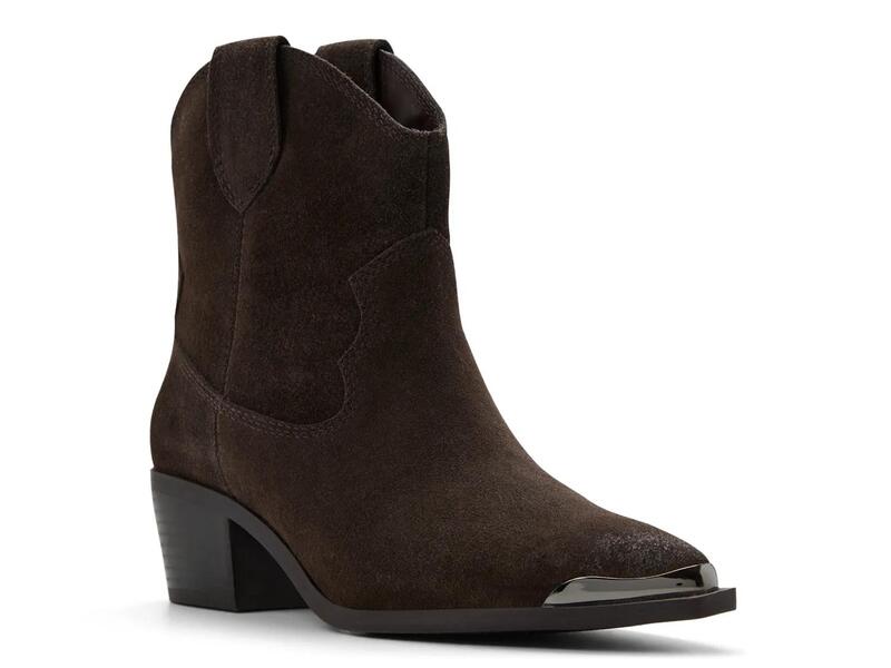 アルド レディース シューズ ブーツ・レインブーツ ALDOValley Western Bootie Dark Brown ブラウン|ReVida 店